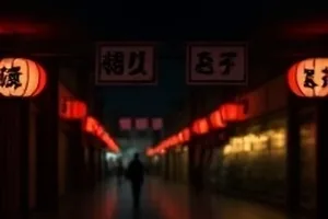 《风筝与铁轨》封面：夕阳下的铁轨与半空风筝